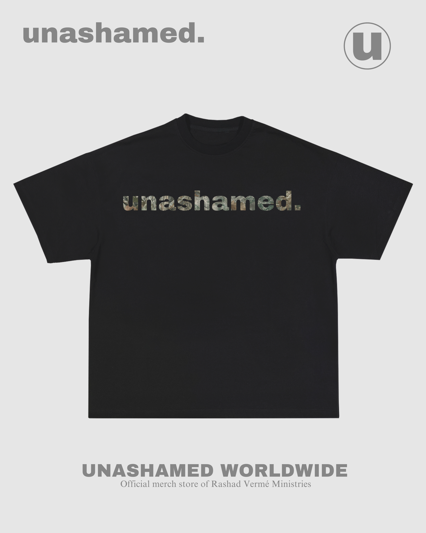 Unashamed Camo Tees (black)